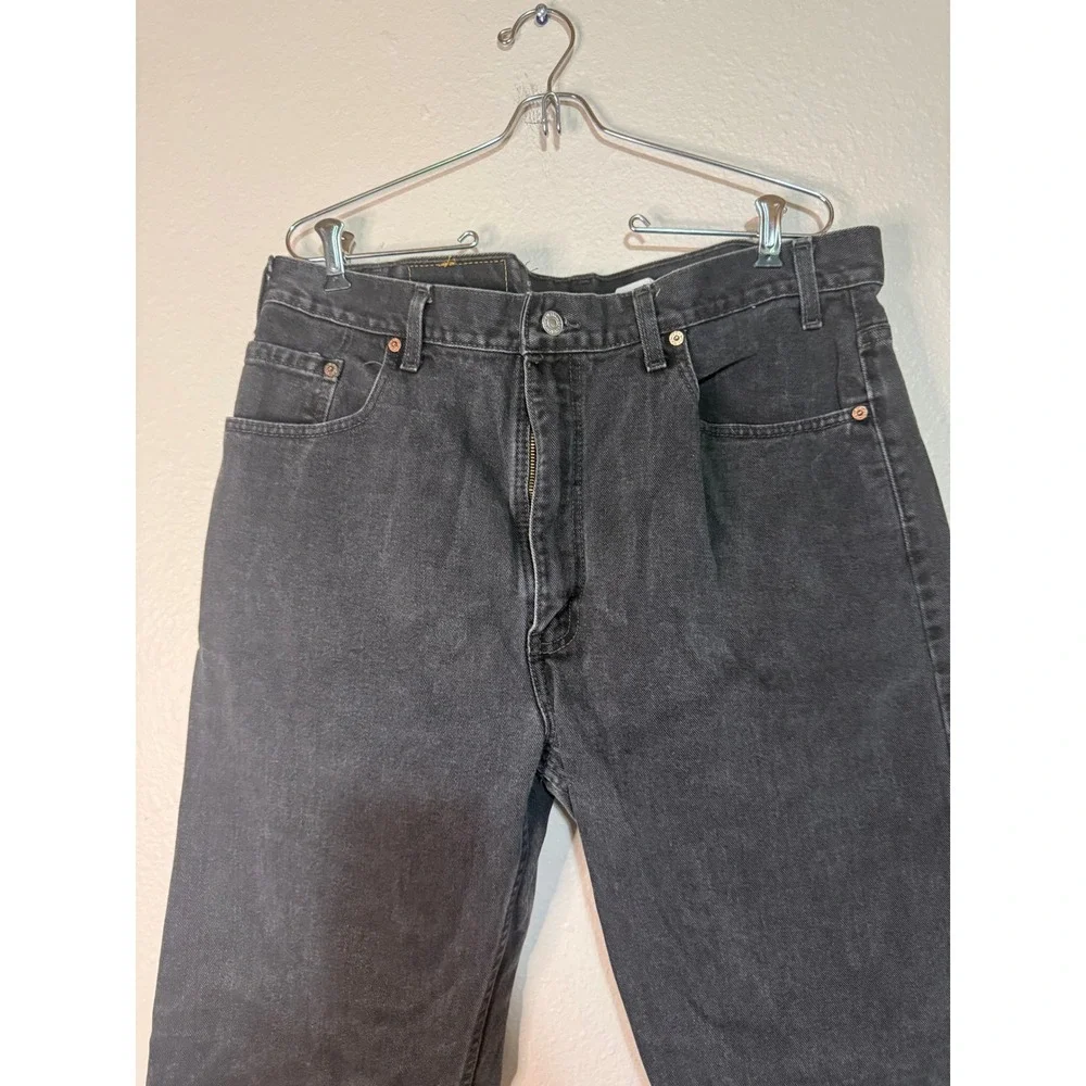 Levis 505 Mens Black Jeans‎ Regular Fit Straight Leg Denim Pants 38x32 Canada